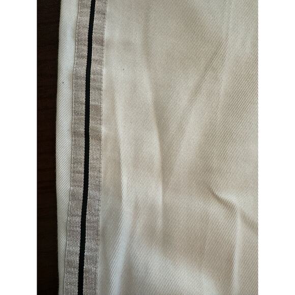 L'AGENCE Size 24 (US Size 0) Skinny Jeans - White with Metallic Side Stripe - Picture 8 of 10